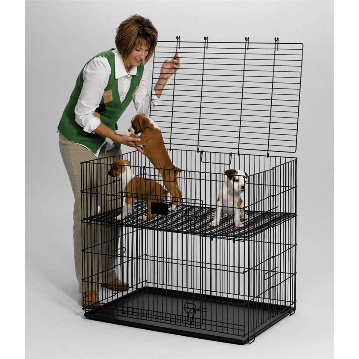 Puppy Playpen with Plastic and Floor Grid Y628