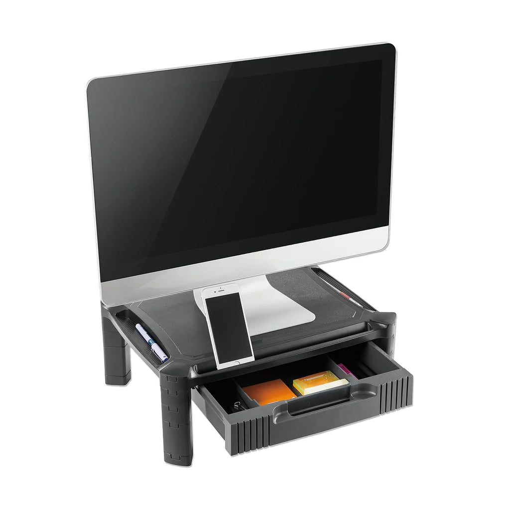 Black Large Monitor Stand with Cable Management K72900