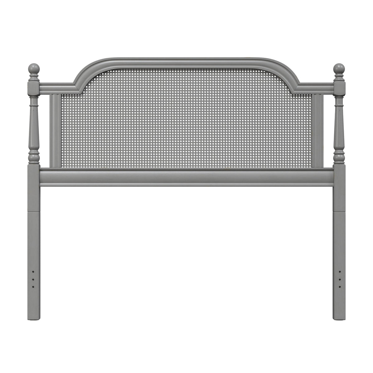 King French Grey Wood and Cane Headboard E799