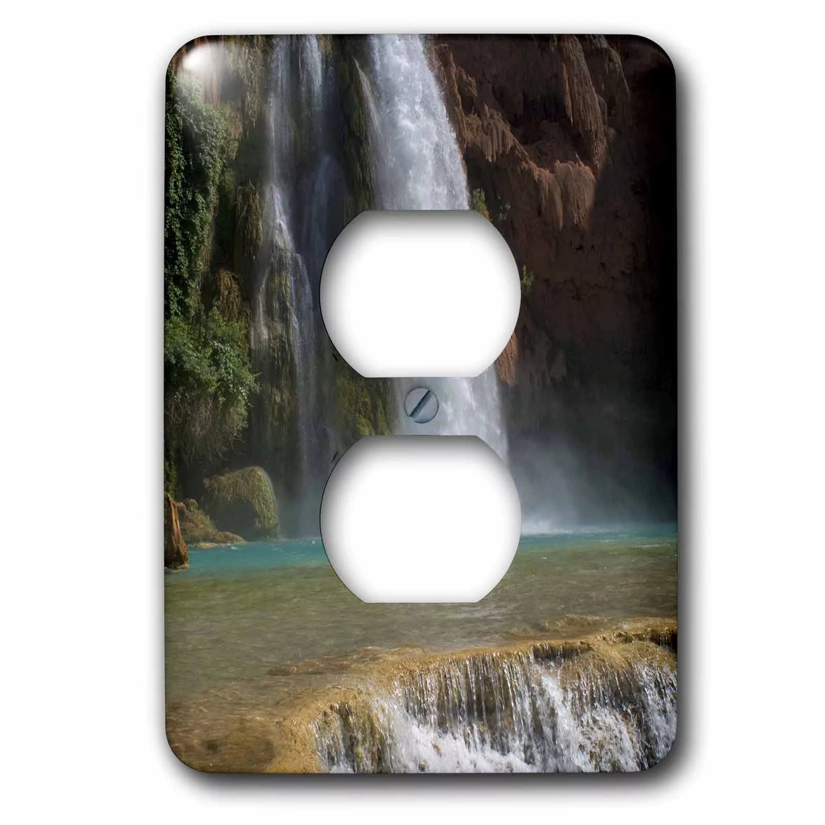 Havasu Canyon Waterfalls 2 Plug Outlet Cover K2518