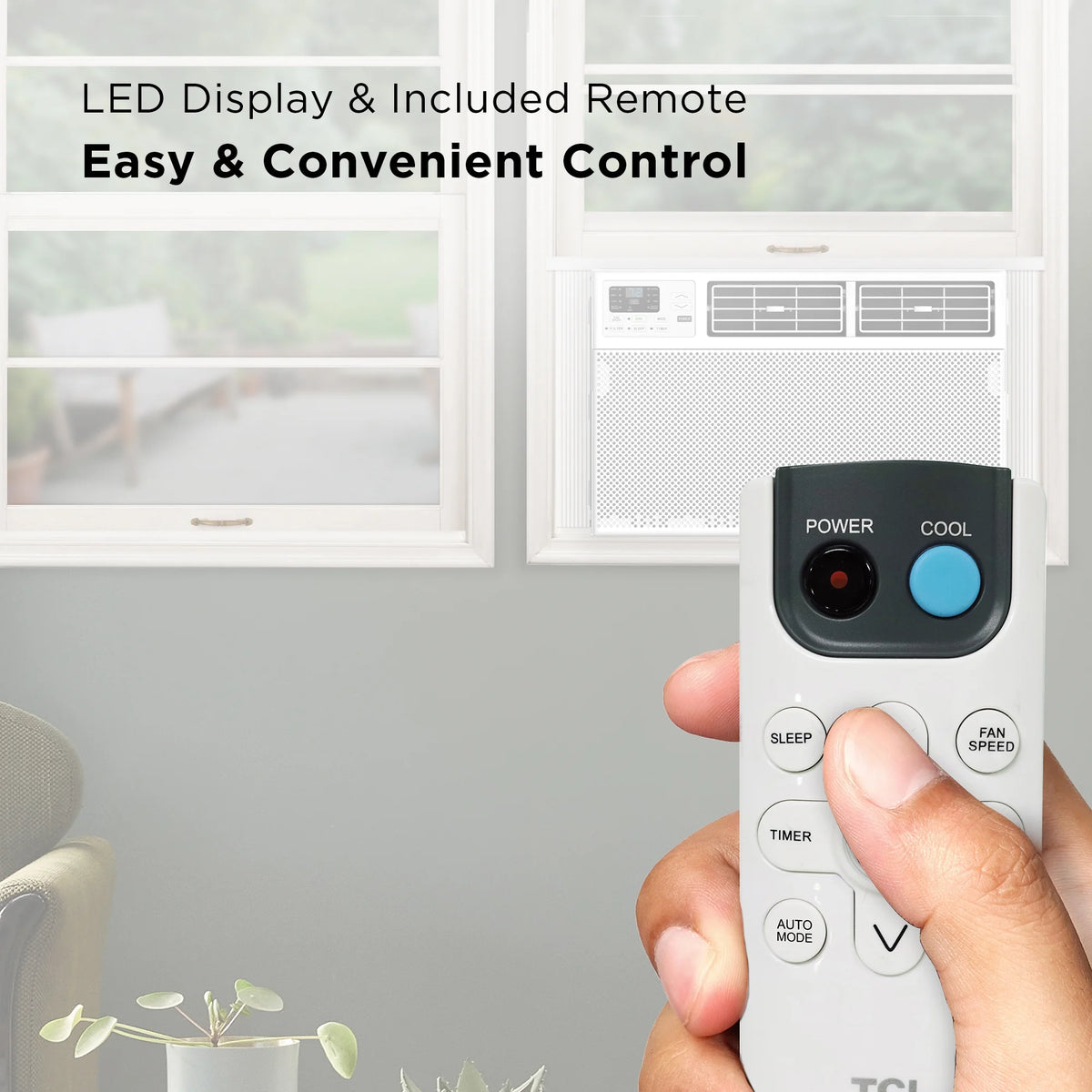 12,000 BTU Smart Window Air Conditioner, White J41067