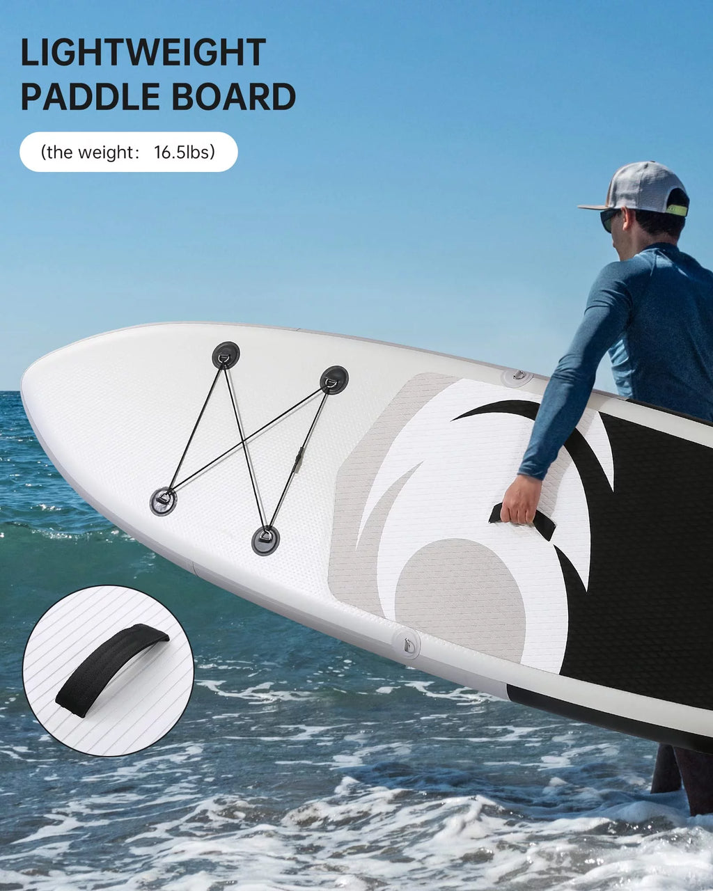 Inflatable Stand up Paddle Board with Triple Action Pump Green D675
