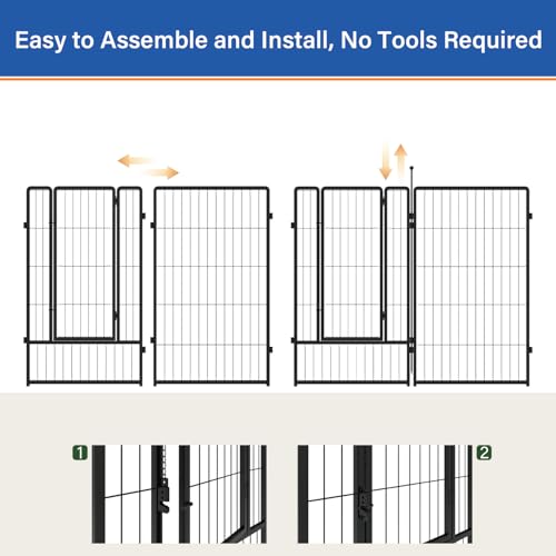24 inch 12 Panels Heavy-Duty Metal Dog Playpen E7385