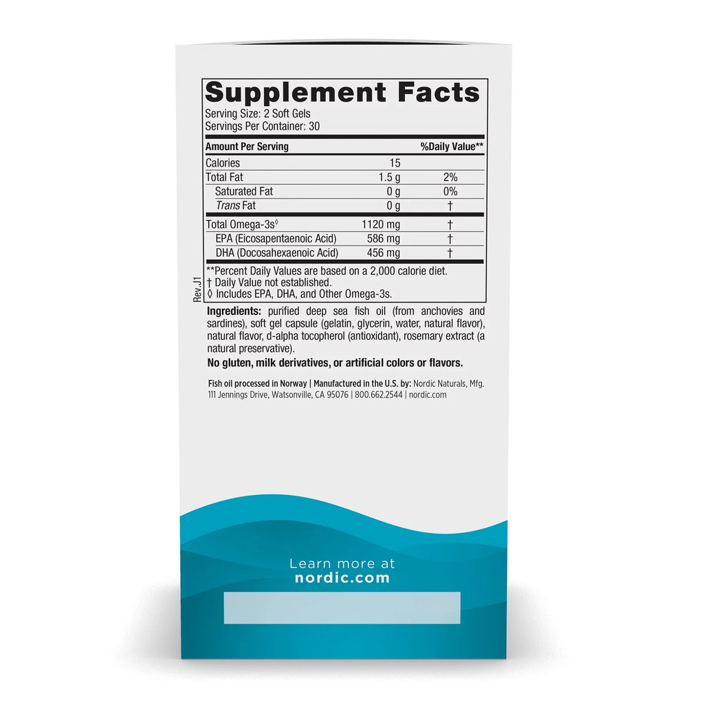 Fish Oil 1120 Mg 60 Ct Softgels K119715