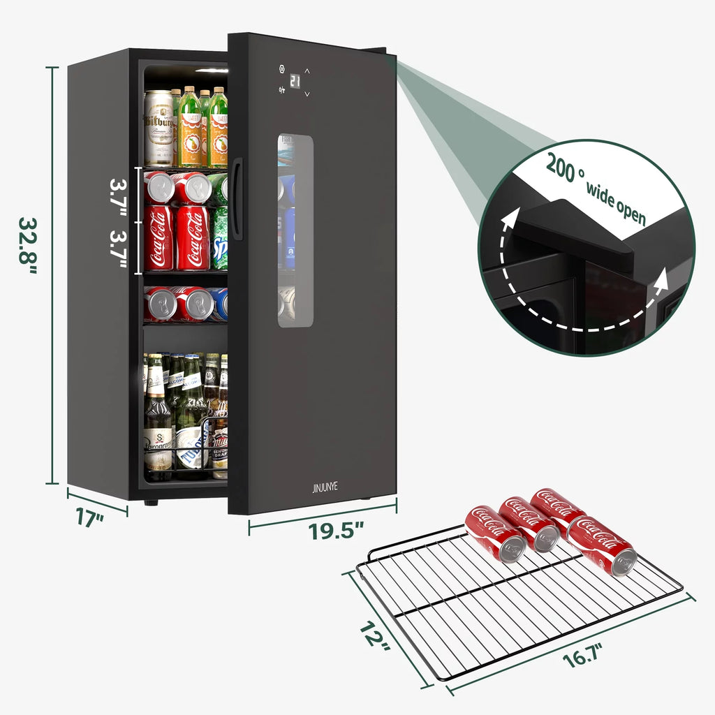 115 Can 3 Cu.ft Beverage Refrigerator and Cooler H828