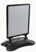 Black 22x28-Inch Double-Sided Wheeled Sidewalk Sign Frame S932