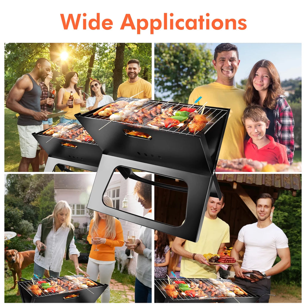Charcoal BBQ Portable Foldable Grill J693238