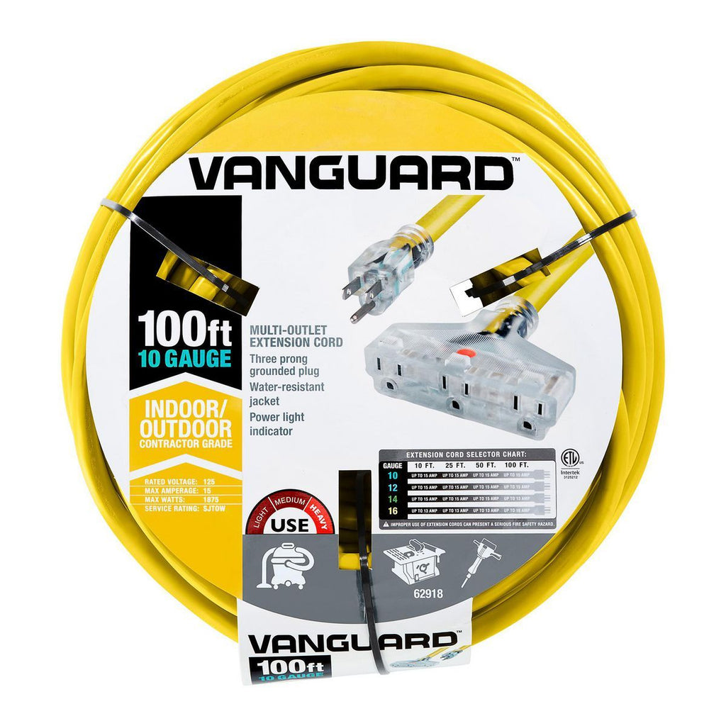 100 ft. 10/3 Gauge Triple-Tap Extension Cord R467