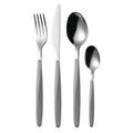 24 Pieces Cutlery Set Grey Y463