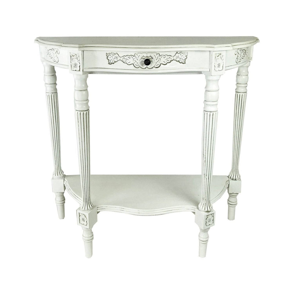 Antique White Console Table U755811