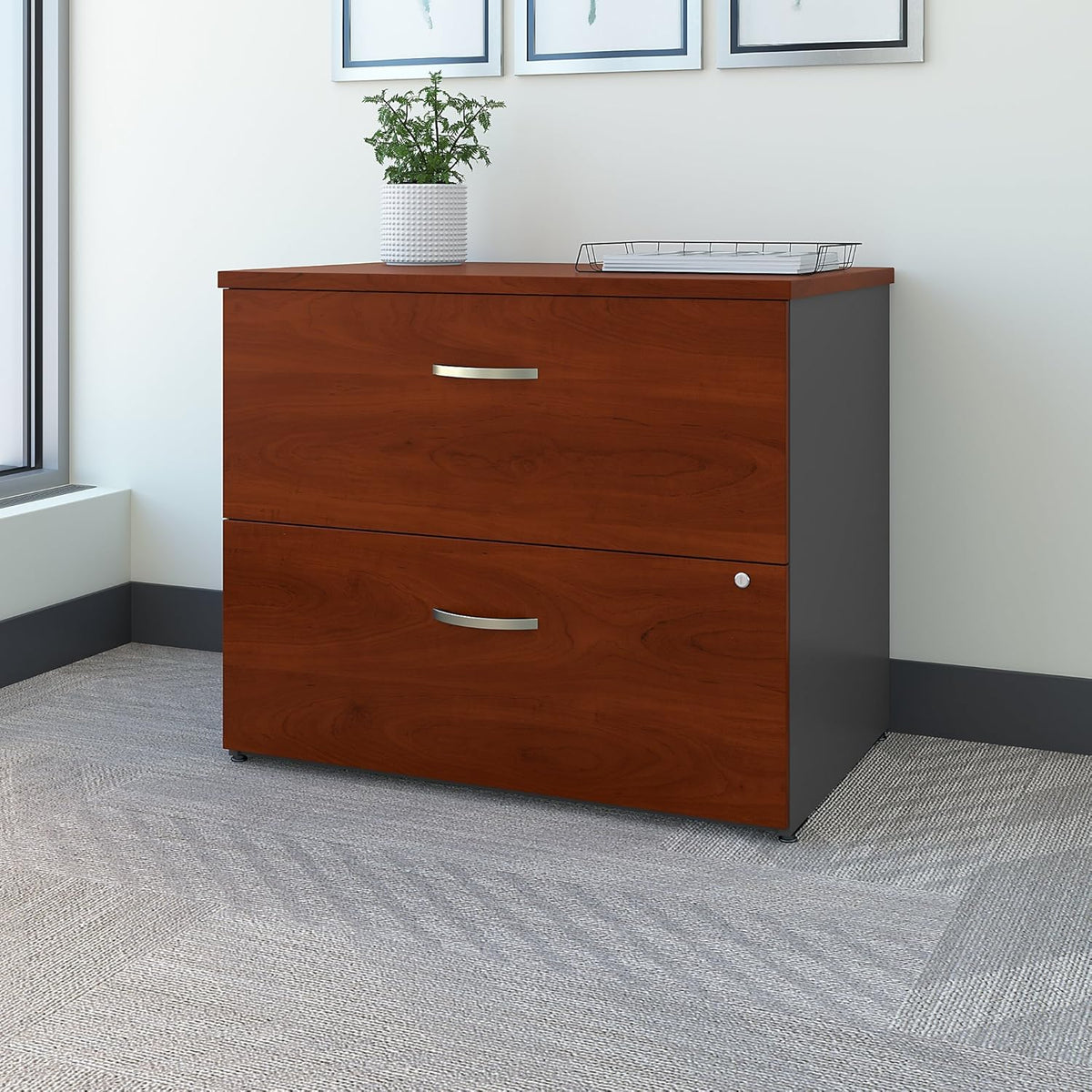 Mahogany Lateral File Cabinet Z551662