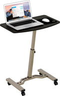 Height Adjustable Mobile Laptop Stand Desk Rolling Cart D6383