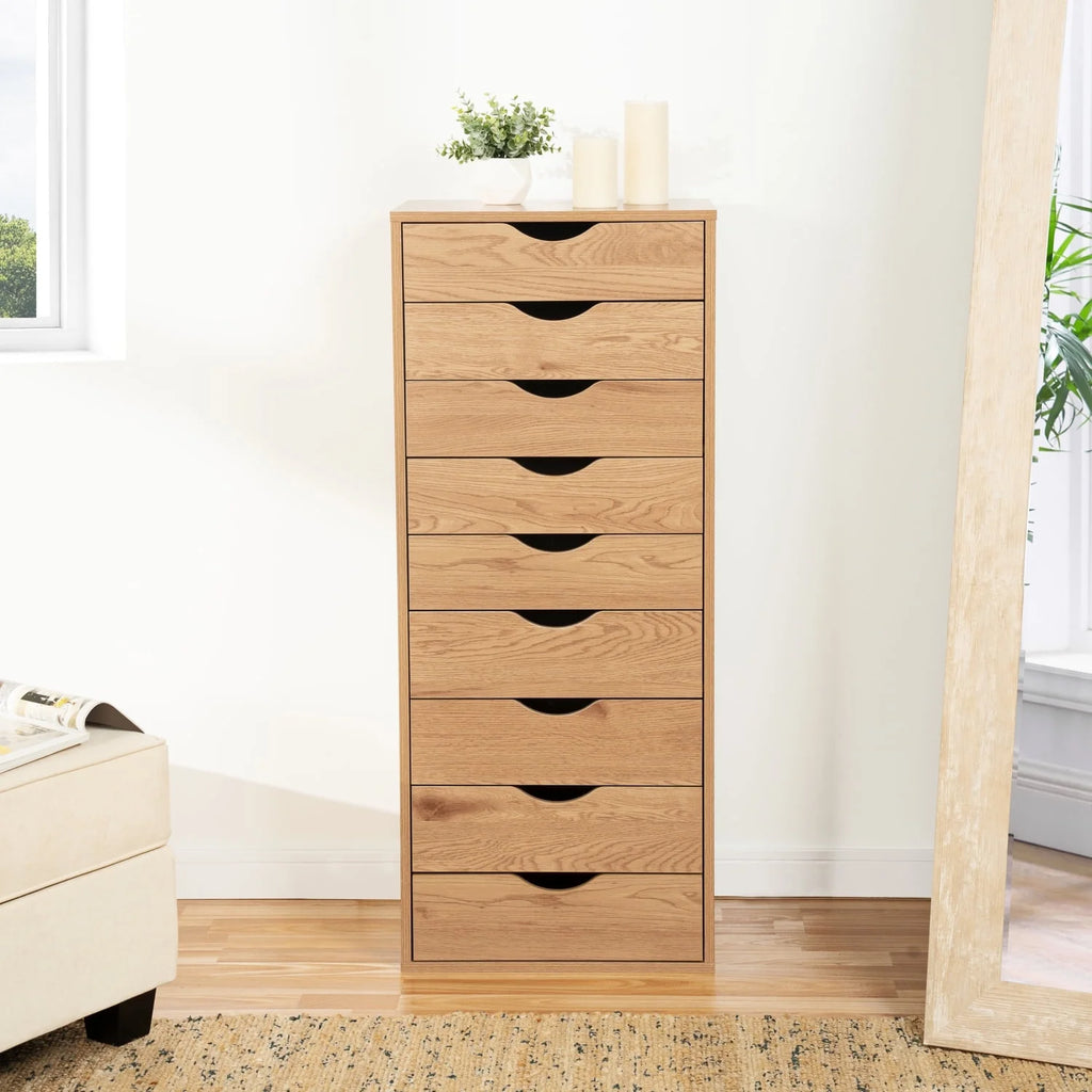 6 Drawer Grey Dresser with Wheels P13860