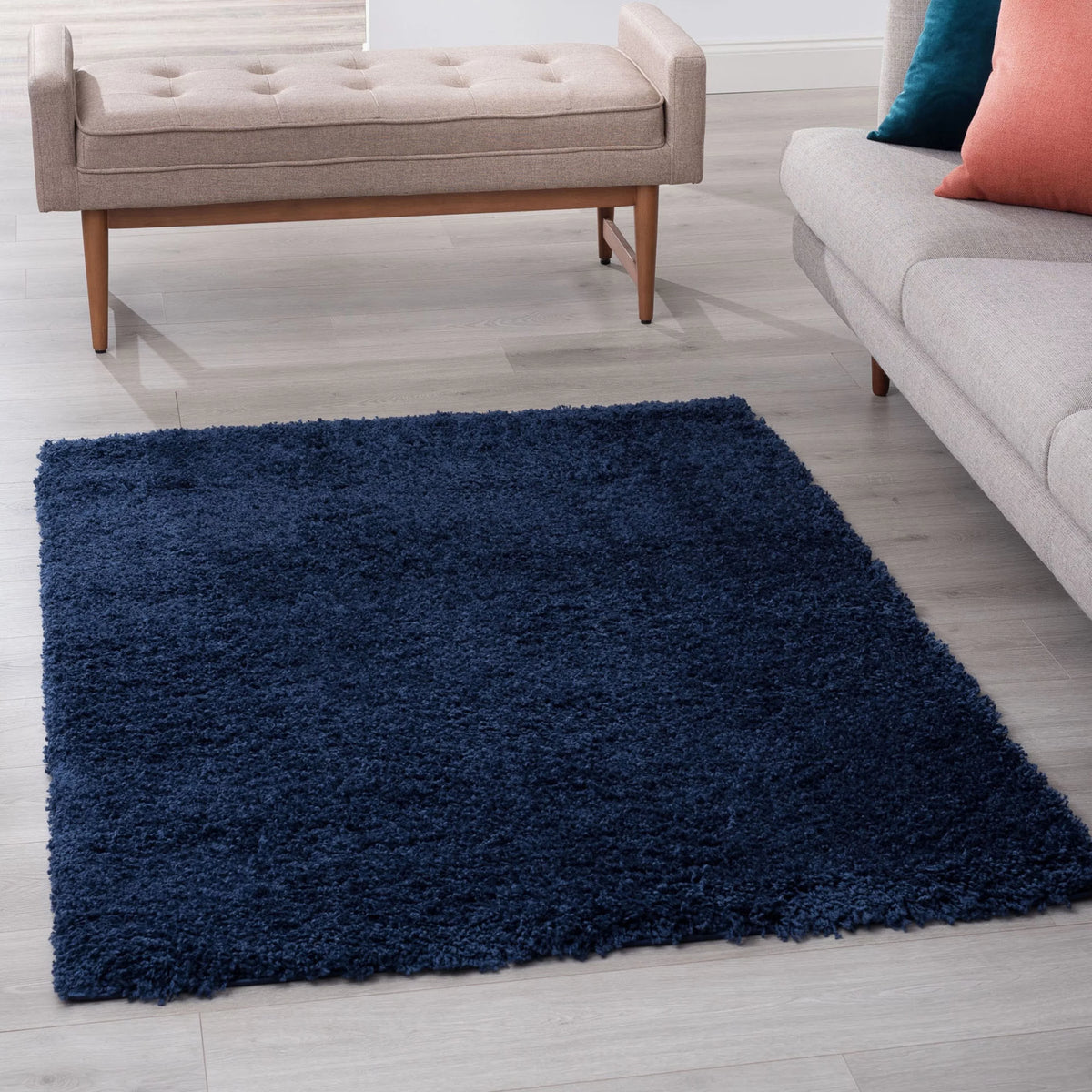 8x10 Modern Navy Large Area Rug H21010