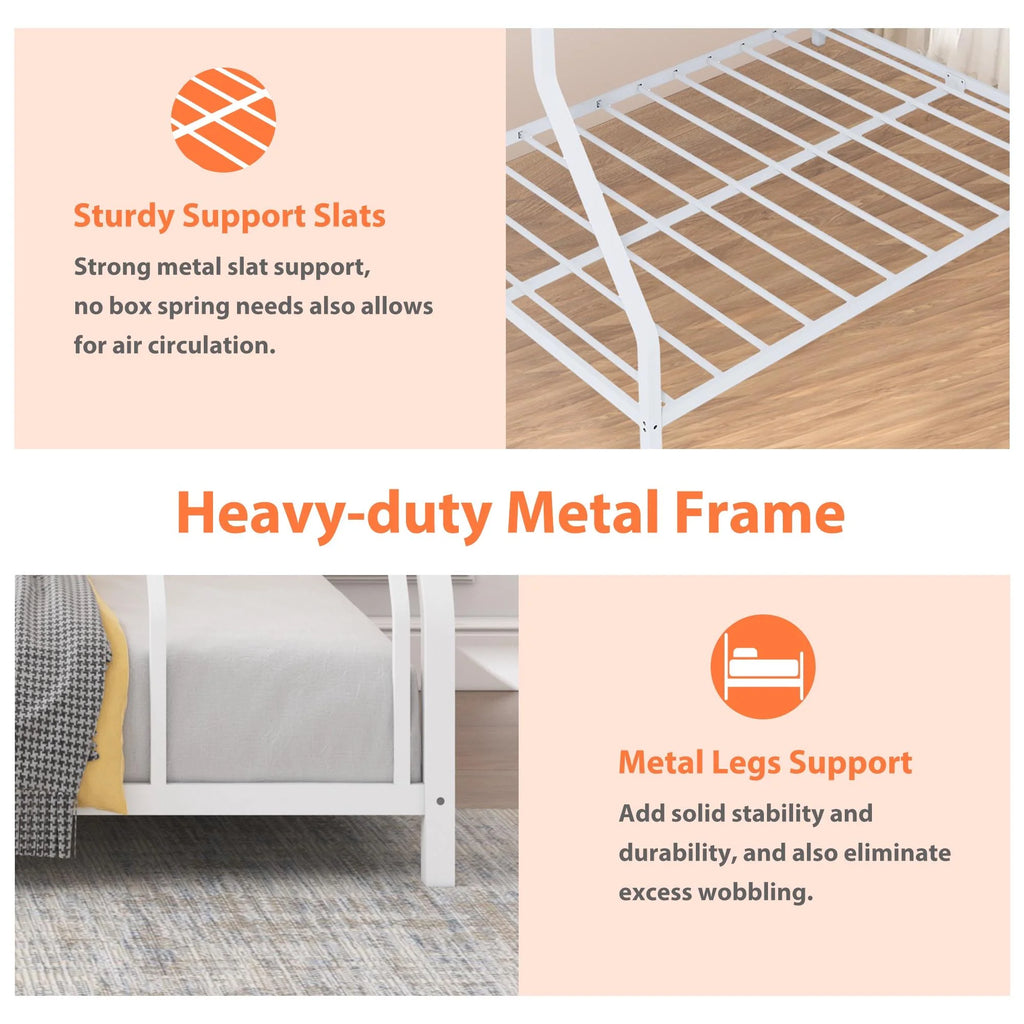 Twin Over Full Heavy-duty Metal Bunk Bed X535597