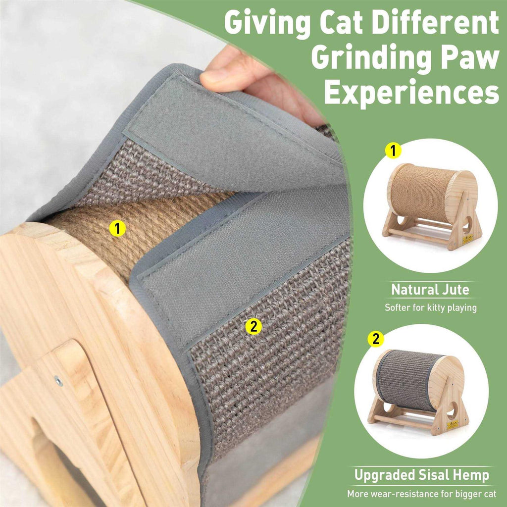 Cat Scratching Post Exercise Wheel I6441