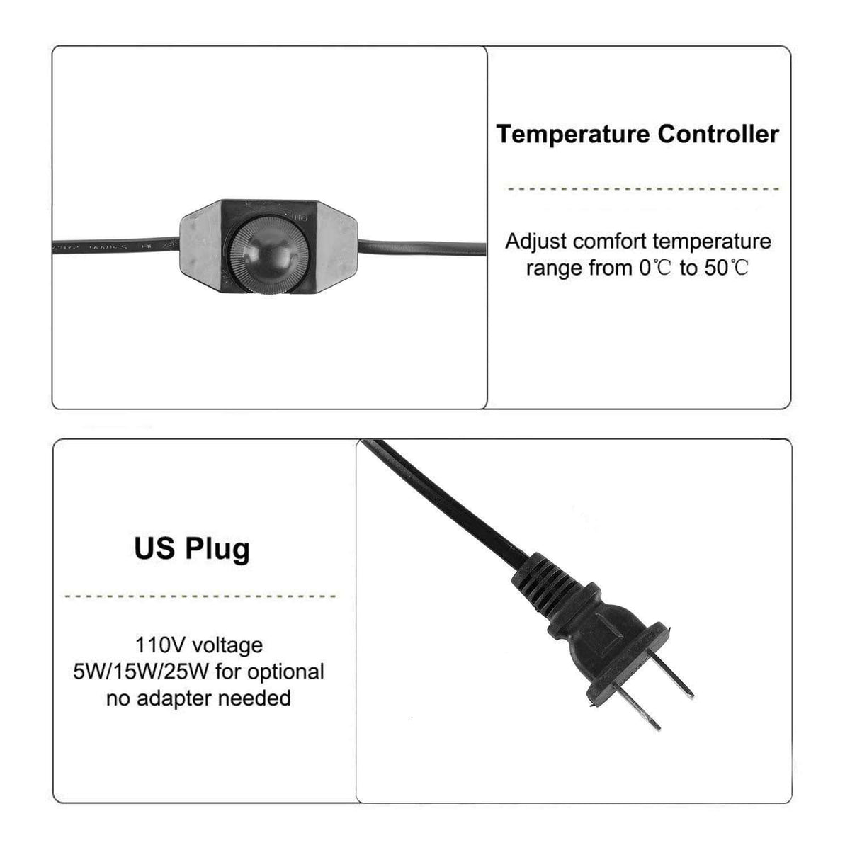 Reptile Heat Pad with Temperature Controller J822