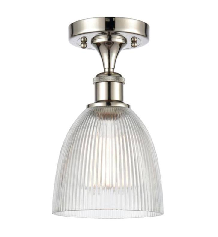 Matte Black 1 Light Semi-Flush Mount V752