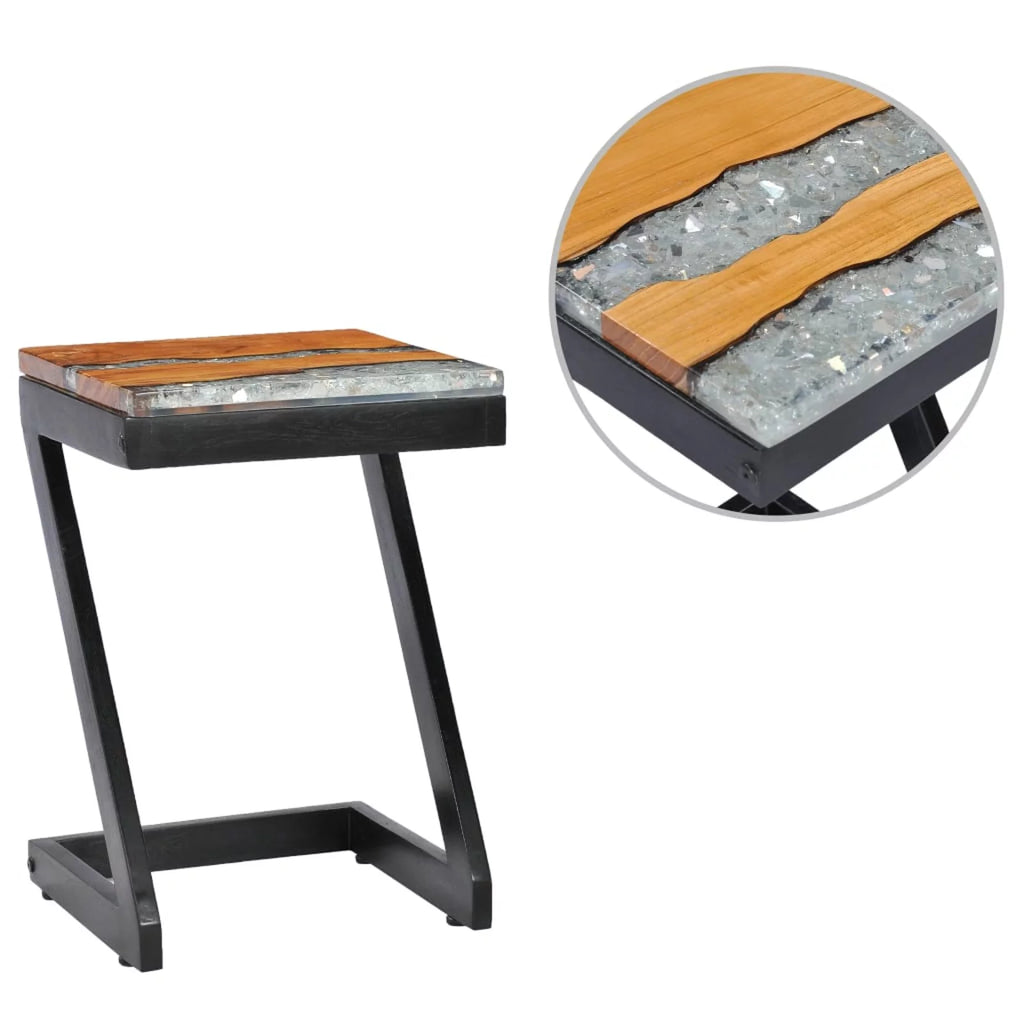 Teak Wood and Polyresin Coffee Table F8168