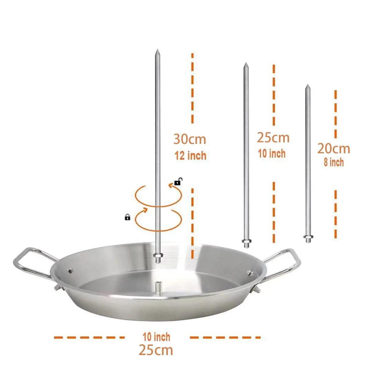 Stainless Steel Vertical Skewer for Grill T15229
