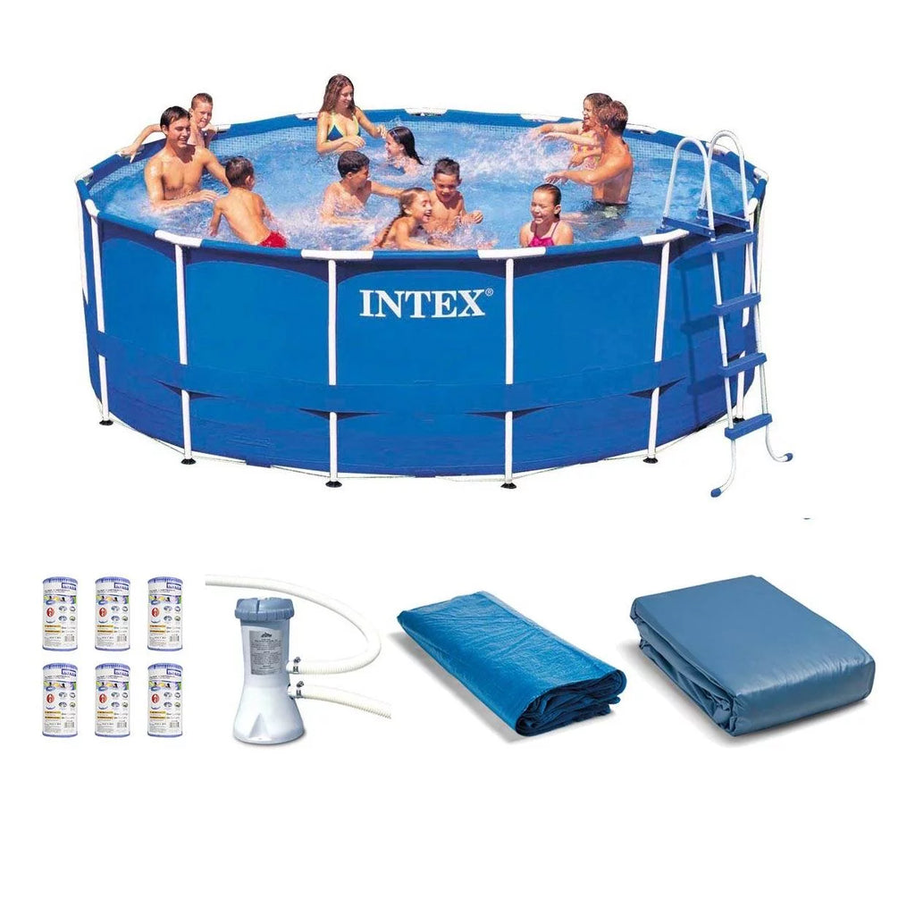 15ft x 48in Frame Swimming Pool Set with Pump P423341