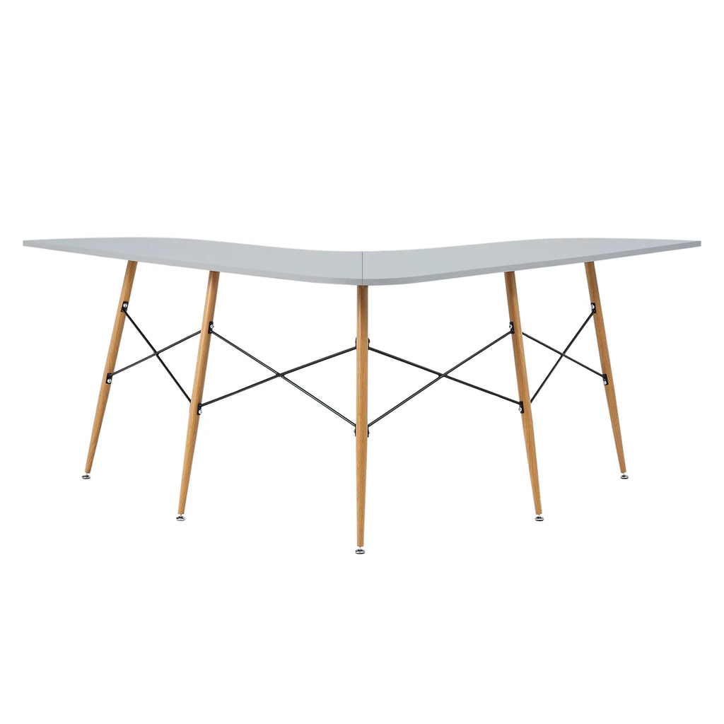 Light Gray L-Shaped Corner Desk M656469