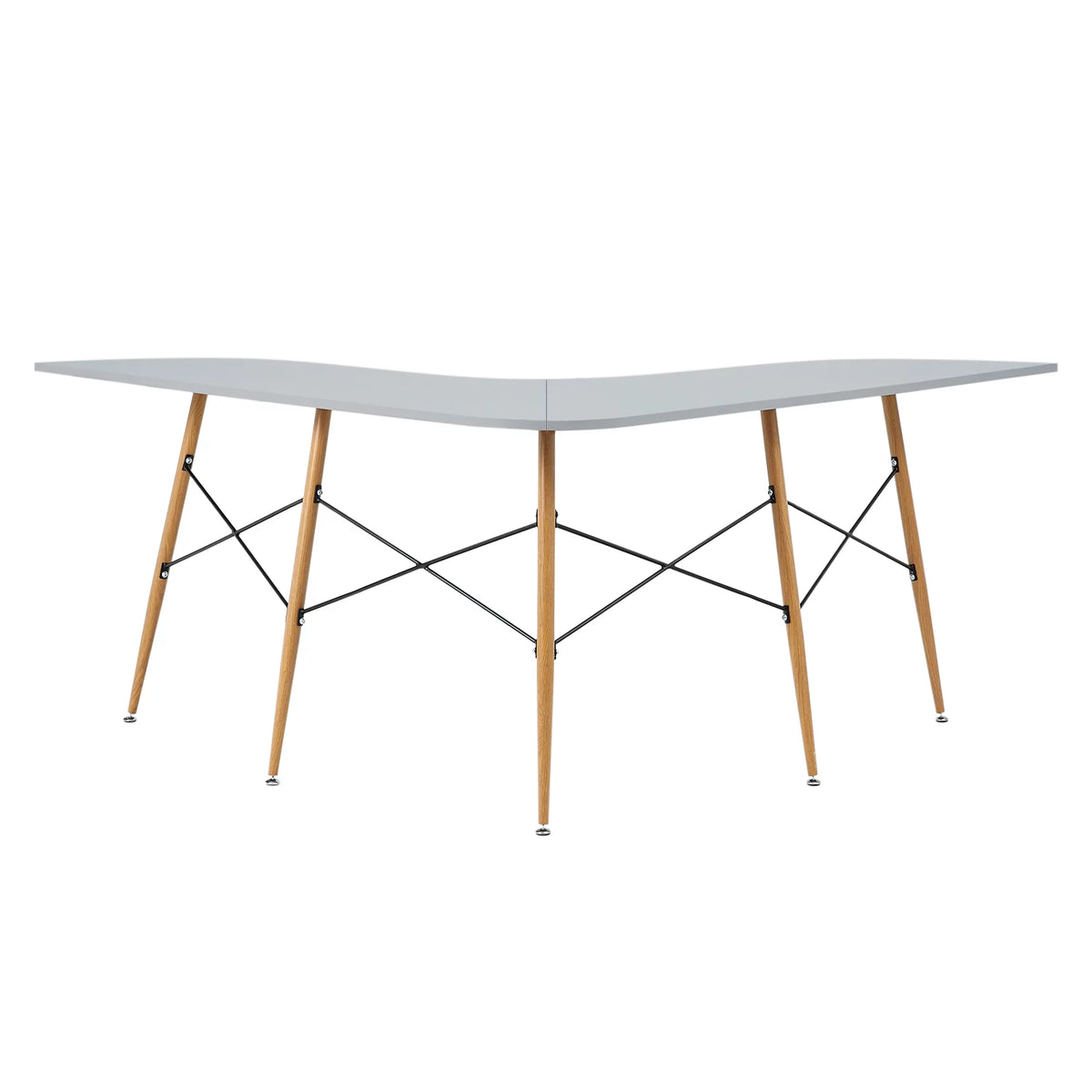 Light Gray L-Shaped Corner Desk M656469