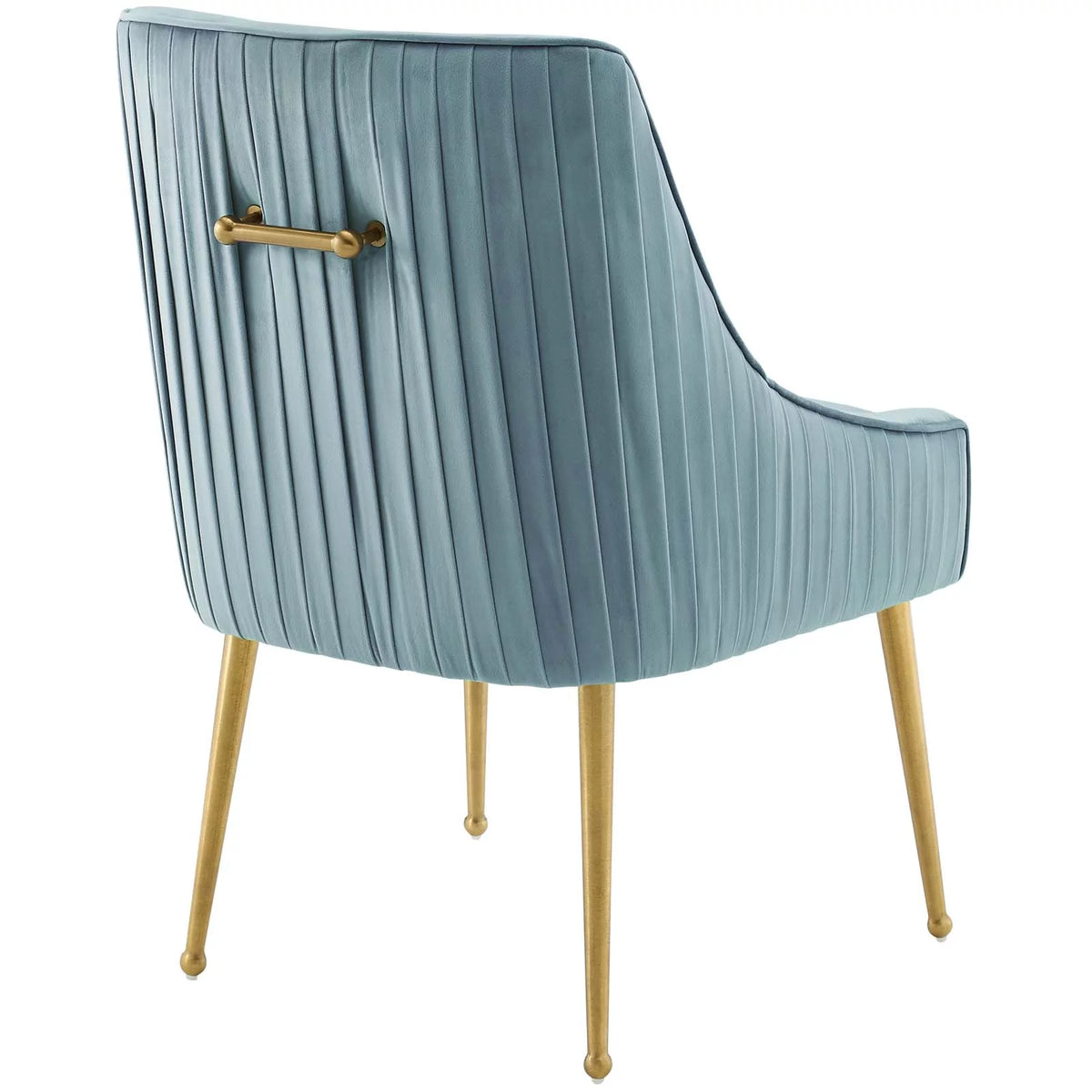 Light Blue Velvet Upholstered Dining Chair Set of 2 A839184