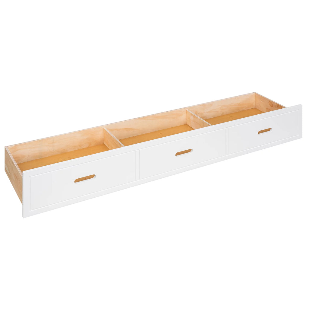 Twin Size Canopy Daybed with Drawer and Slat Support Leg, White X920