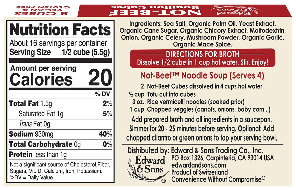 Bouillon Cubes 3.1 Ounce Pack of 12 E5084