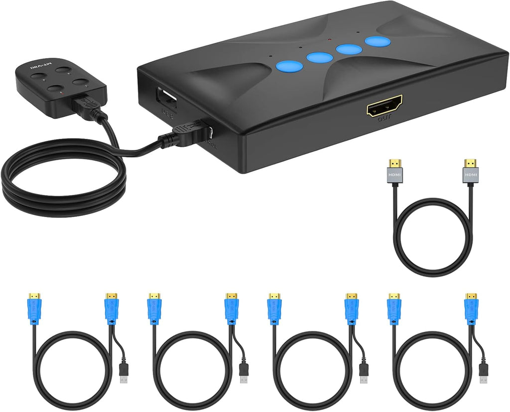 8 Port HDMI KVM Switch 4K@30Hz J485