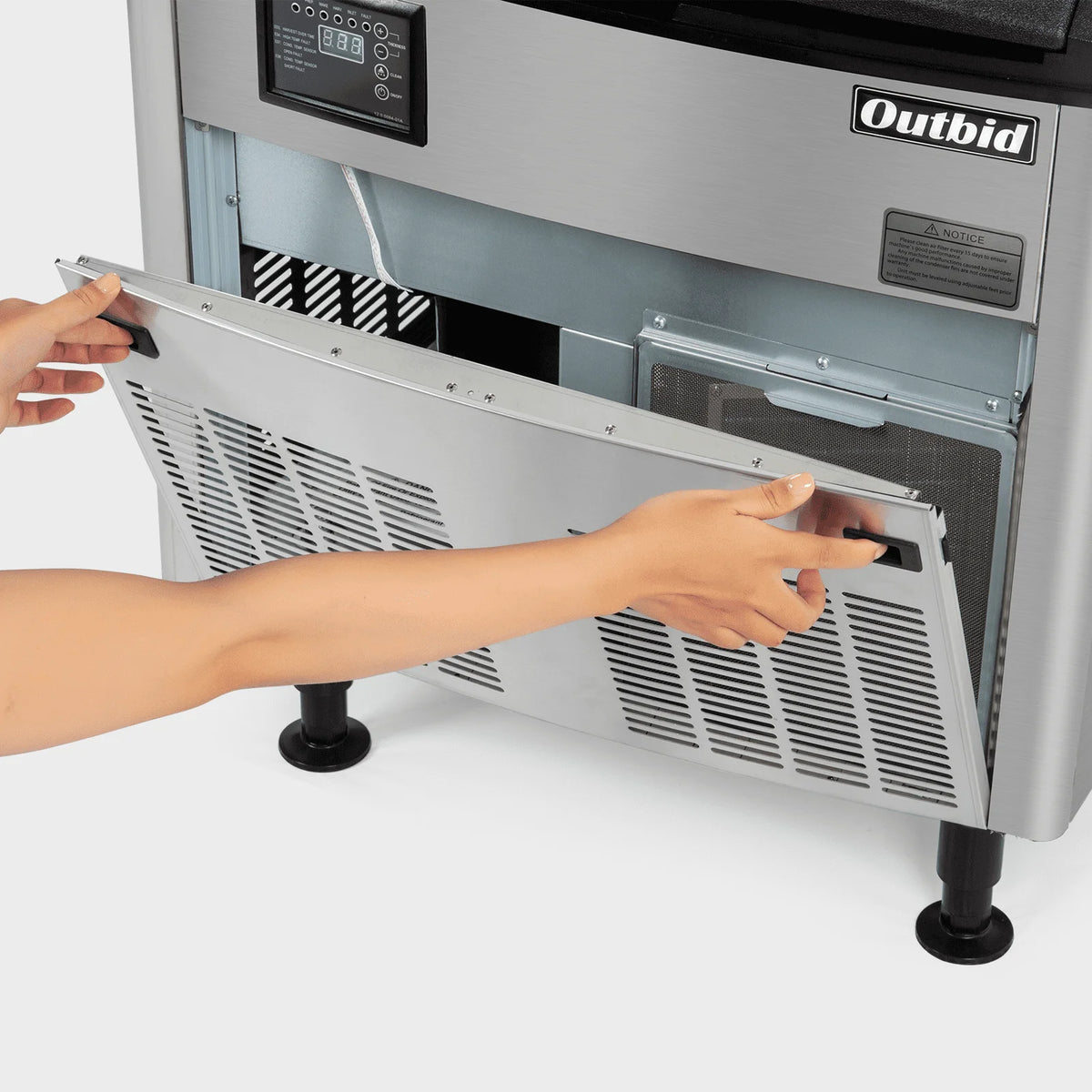26" Stainless Steel Undercounter Ice Machine with 90 LBS Bin Y959