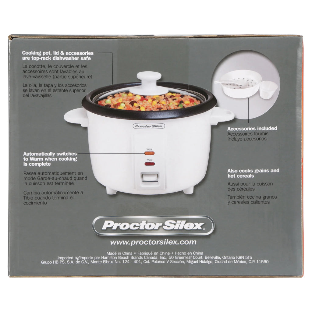 White 8 Cups Rice Cooker & Food Steamer M178