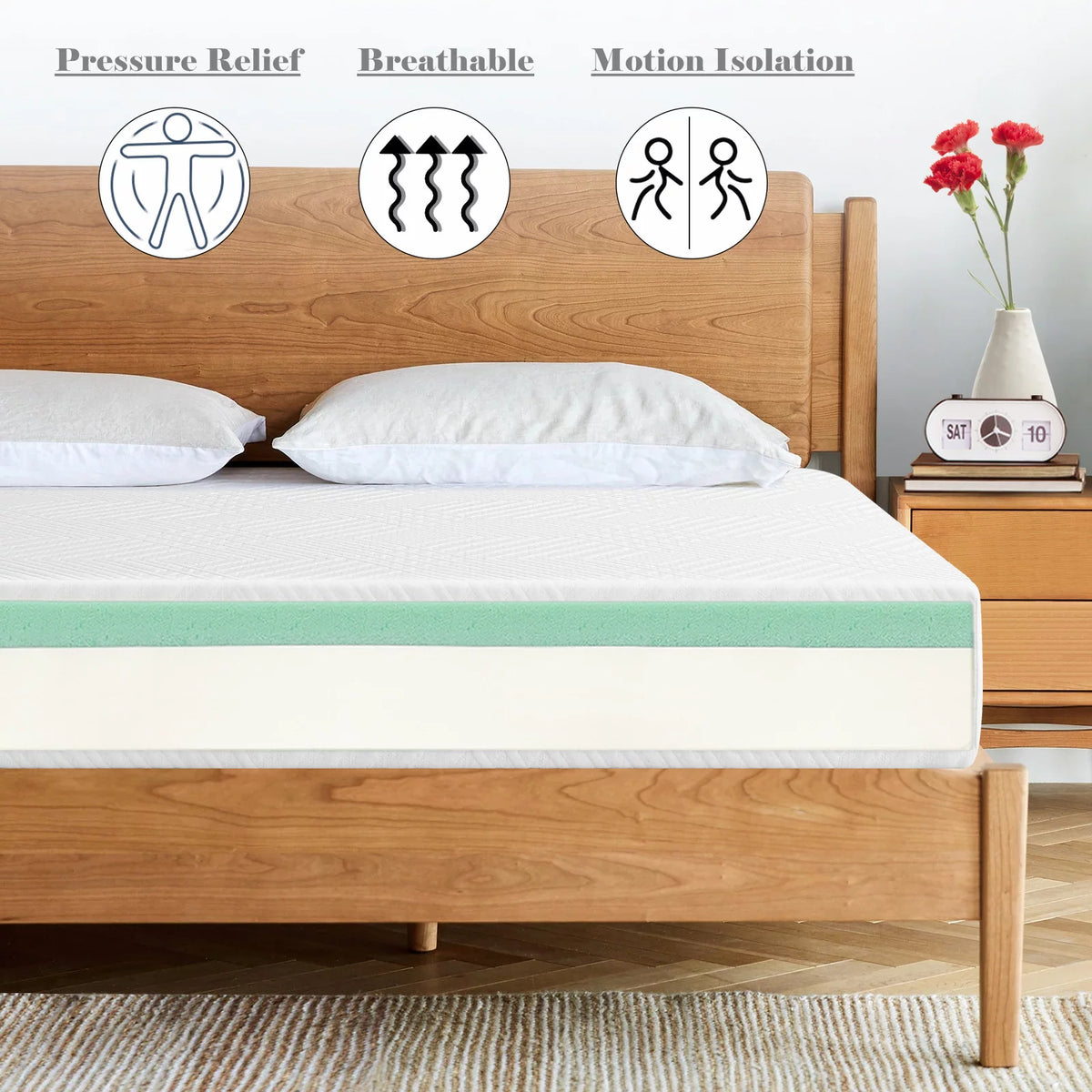 Twin Size Cooling Gel Memory Foam Mattress W212