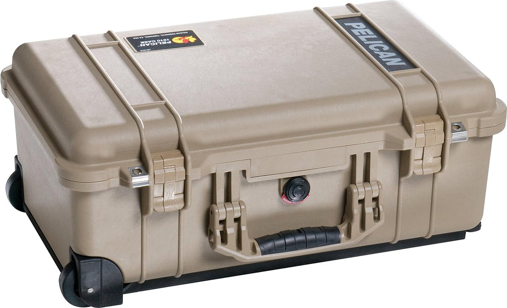 Tan Case with Padded Dividers and Wheels J294623