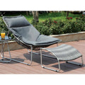 Patio Chair with Ottoman H861