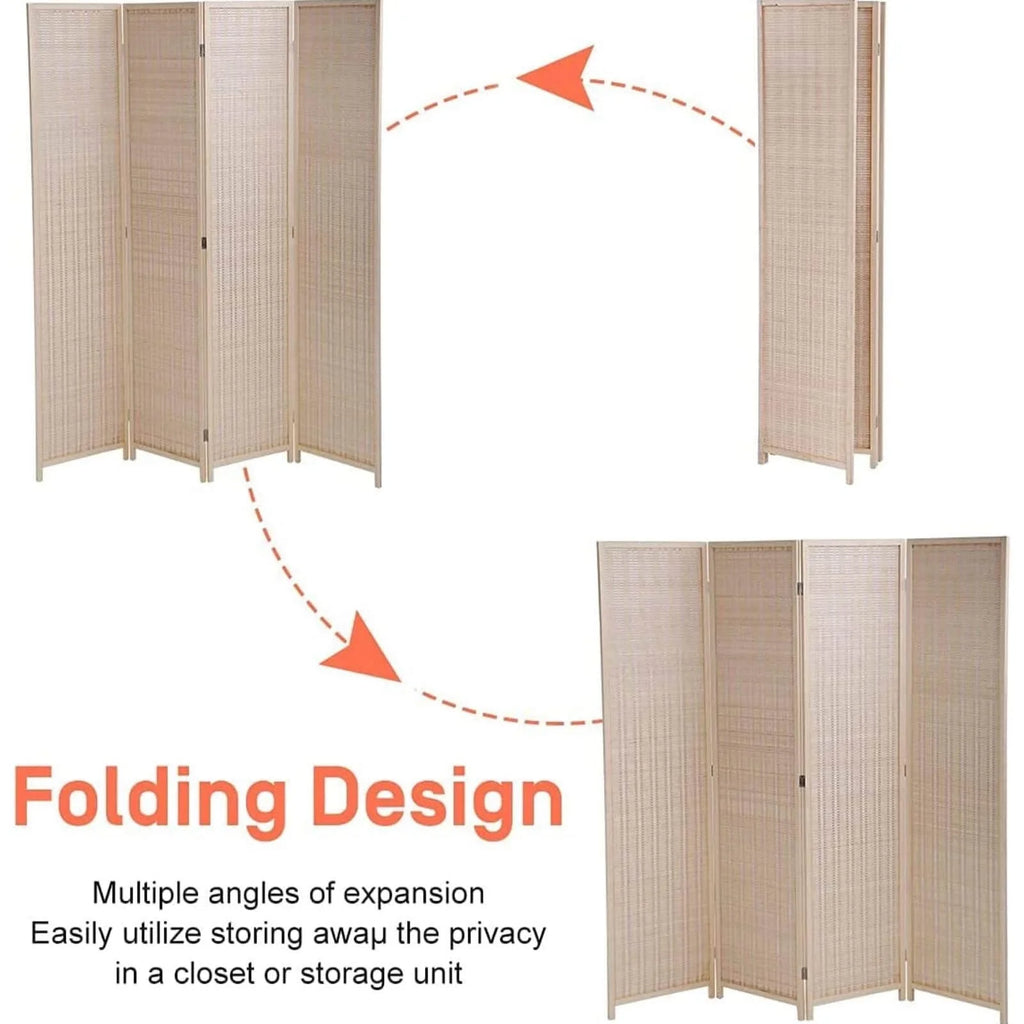 4 Panel Folding Privacy Screen I222