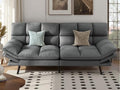 Grey Convertible Futon Sofa Bed E7166