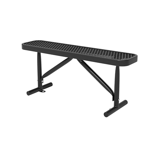 Heavy Duty Metal Park Bench with Portable Frame W75982