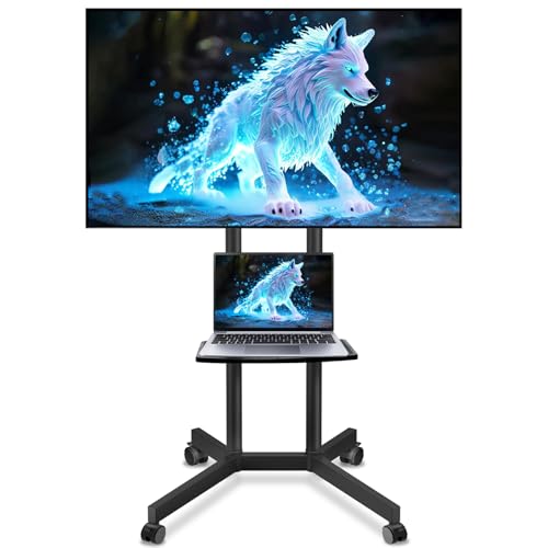 Rolling TV Stand with Wheels for 32-75 Inch TVs Y166