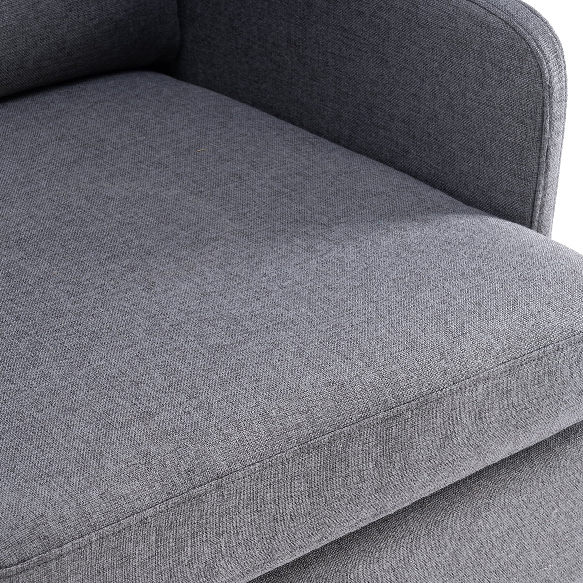 Velvet Upholstered Accent Chair with Wood Legs D897305