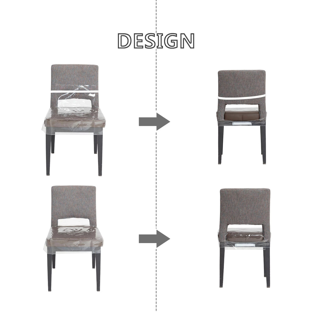 4-Pack Waterproof Vinyl Dining Chair Cover M25982