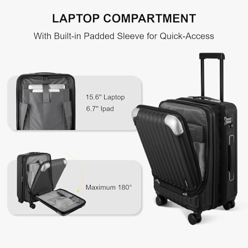20 Inch Expandable Hardside Luggage with Tsa Lock B374185