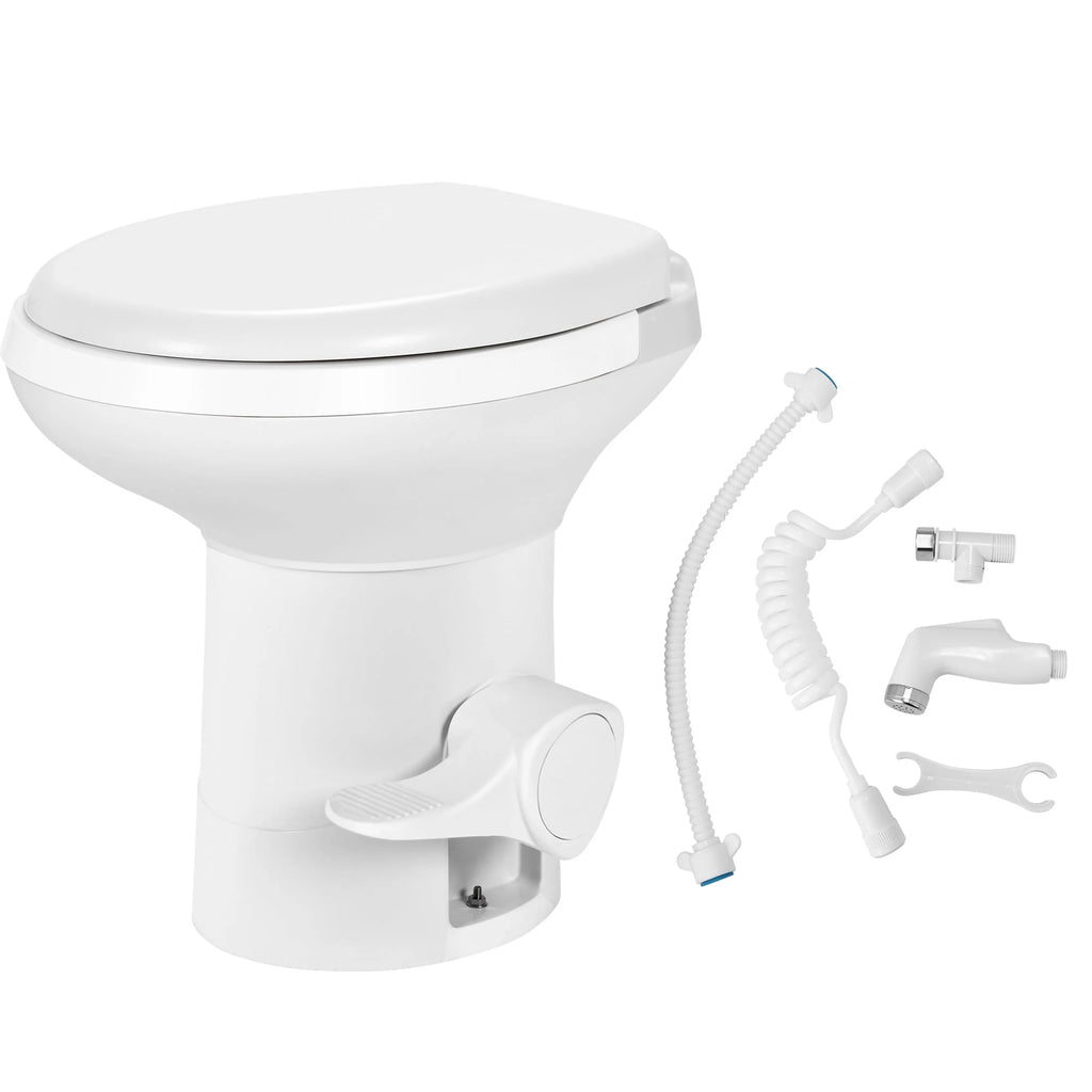 6.6 Gallon Gravity Flush Toilet with Hand Sprayer O40246