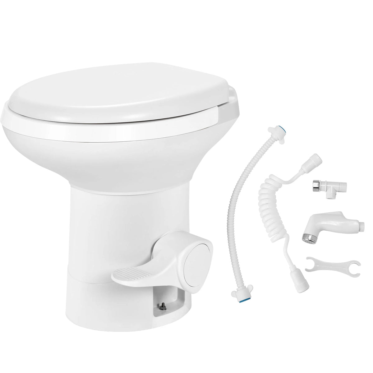 6.6 Gallon Gravity Flush Toilet with Hand Sprayer O40246