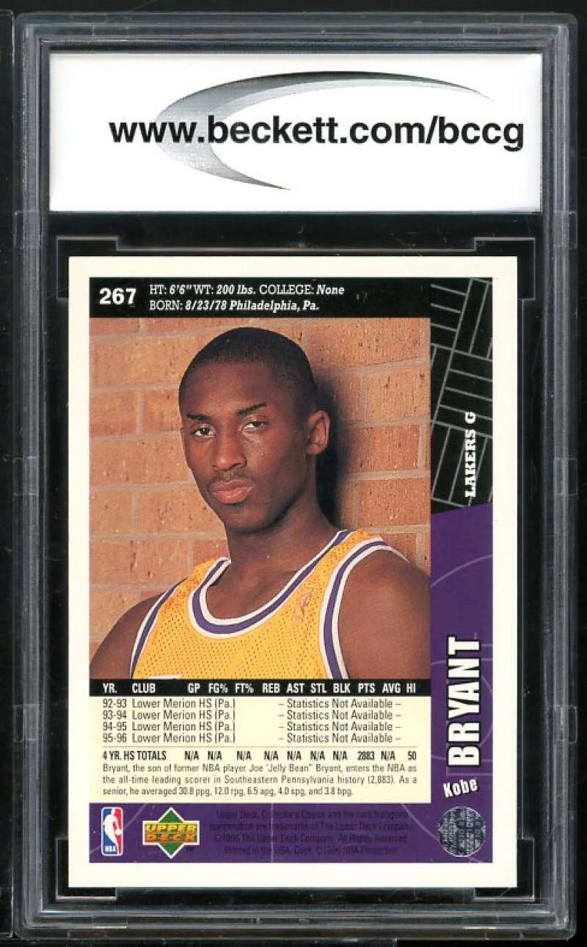 1996-97 Kobe Bryant Rookie Card Q227358
