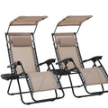 Zero Gravity Chair with Canopy Cup Holder Z4916