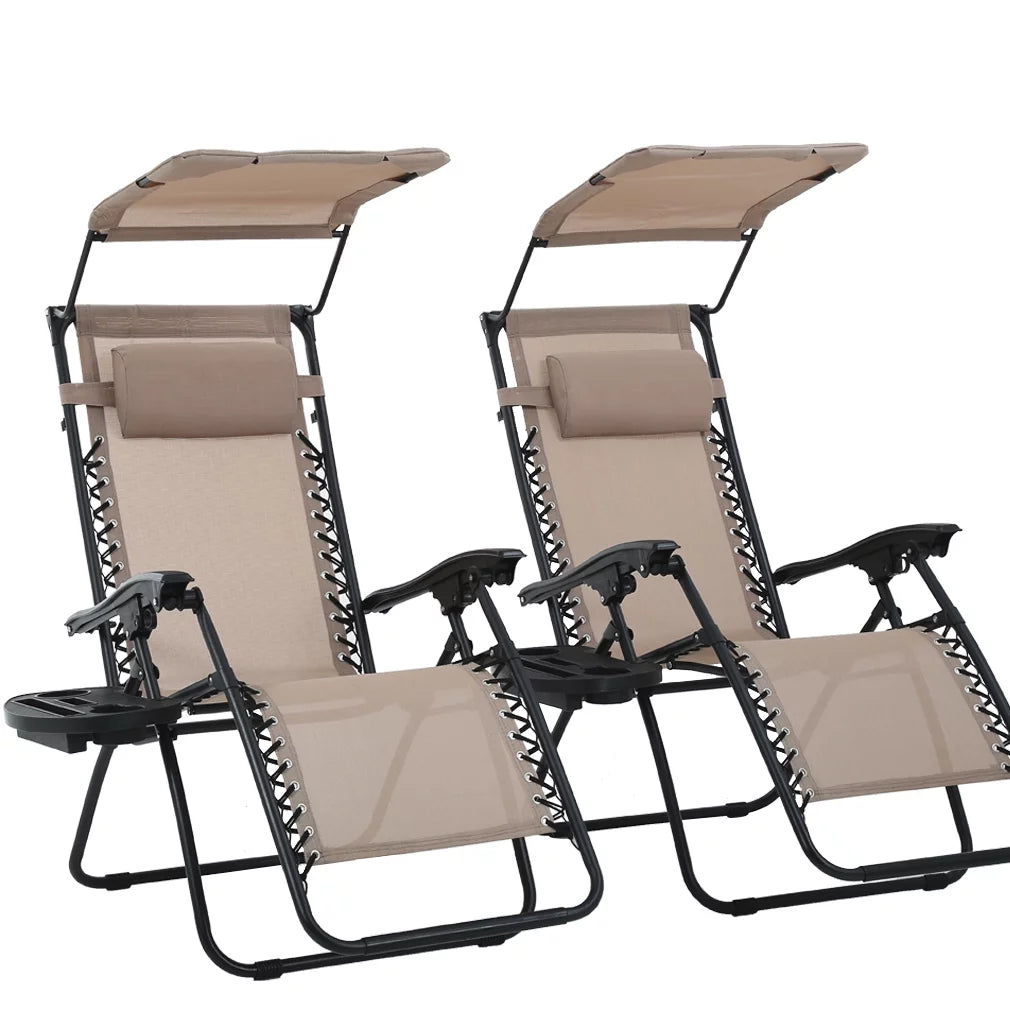Zero Gravity Chair with Canopy Cup Holder Z4916