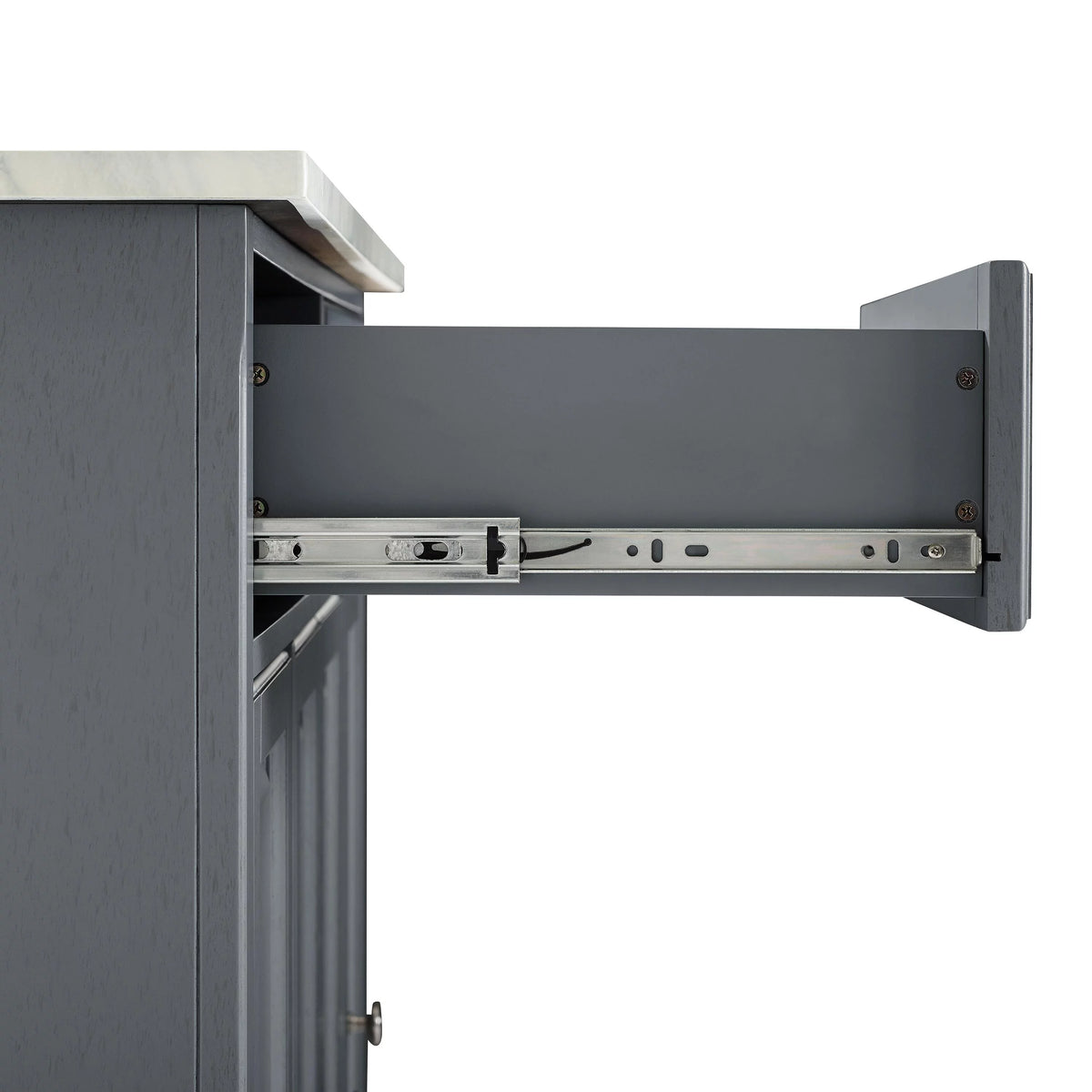 Gray Wood Kitchen Island G367