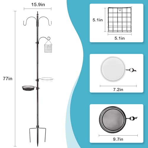 6-Hook Bird Feeding Station Kit with 4 Feeders X384